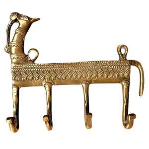 Barra de Gancho de Hierro con Acabado Dorado de Diseño Moderno con Aspecto de Camello Premium para Decoración del Hogar, para Colgar Ropa, para Organizador de Llaves, para Armario - Product Image 1