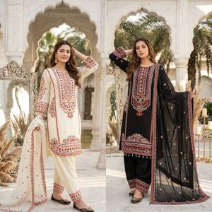 Elegante Conjunto de Traje Palazzo Mal Chanderi con Trabajo de Espejos y Dupatta Bordada – Perfecto para Celebraciones Festivas - Product Image 6