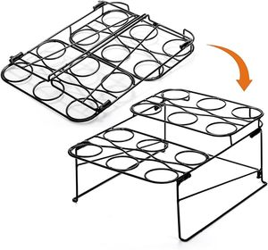 Lot de 2 supports pour cornets de crème glacée à 12 trous, présentoirs pour cupcakes, gaufres et desserts, pour le refroidissement et le service, idéal pour les anniversaires - Product Image 3