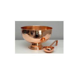 Bol de service vintage en cuivre, artisanal, décoratif, pour cuisine, restaurant, hôtellerie, collection de bols, saladier - Product Image 6