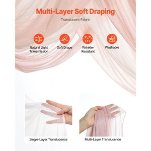 Kit di Fiori Artificiali Rosa per Arco Nuziale con Drappeggi e Composizioni (Confezione da 5) 2 Pezzi Floreali 3 Pezzi Stelle Luminose per il Tuo Giorno Speciale - Product Image 3