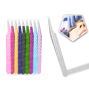 Pince à épiler isolante en acier inoxydable pour extensions de cils, emballage personnalisé, antistatique, conception de précision, utilisation durable, maintien ferme - Product Image 4