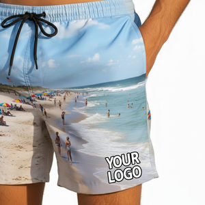 Pantalones Cortos Deportivos Transpirables de Secado Rápido para Hombre, Ligeros, Anti-UV, Impermeables, Personalizables, Estilo Urbano, para Surf, Natación, Casual - Product Image 5