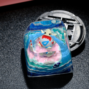 Teclas Artesanales Bosque Místico, Teclas Artesanales Personalizadas, Teclas Anime Lindas, Teclas Verdes, Juego de Teclas, Teclas de Madera - Product Image 2