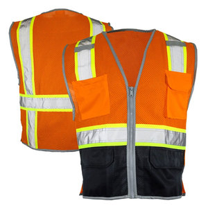 OEM Safety Reflective Tape Clothing Vest Construction Outdoor Activity Use Traffic <b>Worker</b> Safety Work Vest <b>Jackets</b> - Product Image 5