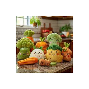 ตุ๊กตาผักกาดเขียว ของเล่นตุ๊กตาสัตว์นุ่มสำหรับเด็กอายุ 2 ถึง 4 ปี หมอนสำหรับทุกเพศพร้อมไส้ใยฝ้าย PP - Product Image 6