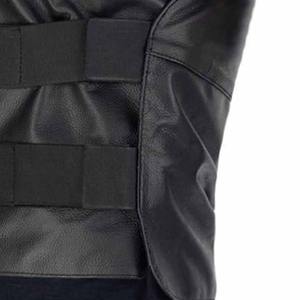 Nuevo Chaleco de Motociclismo Profesional de Cuero 2026, Resistente al Viento, Talla Grande, Sin Mangas, para Carreras, Seguro para Hombres, Proveedor OEM Personalizado - Product Image 5