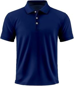 Camisetas Polo para Hombre de Alta Calidad, Camiseta Polo de Algodón con Diseño Sólido y Manga Corta, Calidad de Marca - Product Image 1