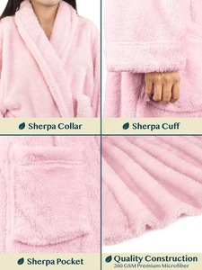 ผู้จัดจำหน่ายขายส่งเสื้อคลุมอาบน้ำผ้าเทอร์รี่คอตตอน 100% คุณภาพสูง นุ่มพิเศษ สำหรับโรงแรม สปา และผู้หญิง - Product Image 6