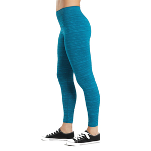 High Waist Full Length Yoga <b>Leggings</b> With Subtle Print <b>Pattern</b> Four-Way Stretch Spandex Polyester Activewear Pants - Product Image 2