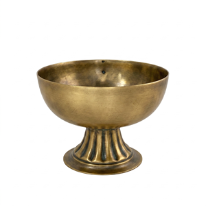 Trending Design <b>Top</b> Trend Dinner <b>Table</b> Brass Pedestal Bowl Handmade Metal Serving Dish <b>Decorative</b> Tableware for Food Display - Product Image 1