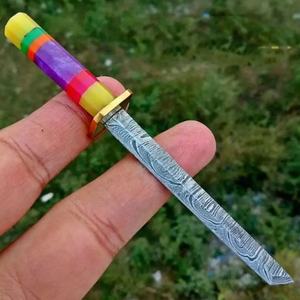 Cuchillo de Chef Personalizado Hecho a Mano Jexmoo con Acero de Damasco, Cuchillos de Cocina en Miniatura, Mango Hermoso, Regalo para Chef - Product Image 3