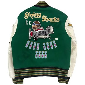 Custom High Quality Chenille Embroidery Winter Men's Silk Sleeves Reversible Front Vintage Letterman Varsity Jackets for Unisex - Product Image 6