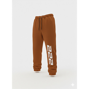 Custom Logo Ready <b>White</b> Sweatpants for Men Soft Brushed Fleece <b>Joggers</b> Comfortable Everyday Sportswear Bottoms - Product Image 2