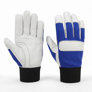 Goat Grain <b>Leather</b> Assembly <b>Gloves</b> Heavy Duty Abrasion Resistant Hand Protection Heat Resistant Construction <b>Gardening</b> <b>Gloves</b> - Product Image 2