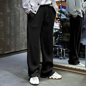 Pantalones de Hombre de Alta Calidad, Cintura Elástica, Corte Relajado, Rectos, Diseño Sólido, Formales, Casuales, Elásticos, Tallas Grandes, Personalizados, Lavado a la Piedra - Product Image 2