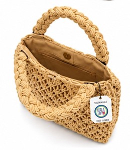 Bolso de Hombro de Macramé de Cuerda de Algodón, Ligero, para Mujer, Ideal para Viajes y Compras, en Oferta - Product Image 3