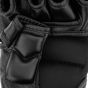 High Quality MMA Boxing Gloves Black Color Genuine Leather Adjustable <b>Hook</b> & Loop Closure Lightweight UV Protection Unisex Adult - Product Image 6