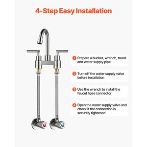 Confezione da 10 Tubi Flessibili Intrecciati in Acciaio Inox per Rubinetti, Lunghezza 16 Pollici, Diametro 3/8 Pollici (Esterno) x 1/2 Pollici (Interno Filettato) - Product Image 5