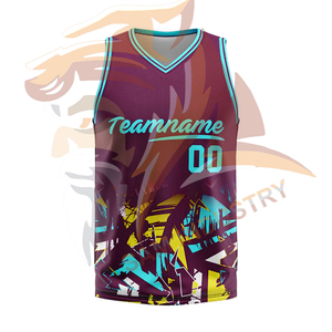Professional Manufacturer Made Basketball Jersey Quick Dry Custom Sublimation Printed 100% Polyester Basketball Jersey - Product Image 3