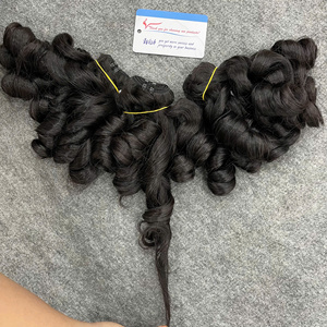 ผมต่อแบบสตีมบั๊นซี่ ลอนเด้ง สีธรรมชาติ พร้อมส่ง ผู้จำหน่ายผมดิบ ช่อผมดิบ แบบดับเบิ้ลดรอนเวฟท์ - Product Image 3