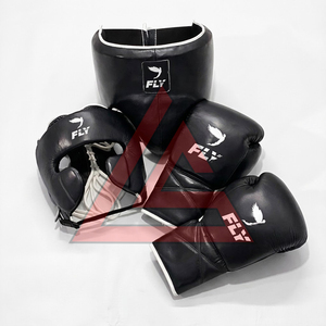 Kit de boxe en cuir de vachette véritable, fabriqué en usine, best-seller, avec logo personnalisé, pour entraînement des adultes. - Product Image 6
