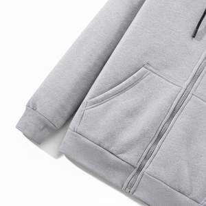 Sweat-shirt à capuche épais et doublé polaire pour homme, coupe ample, avec impression numérique, 100 % coton, anti-boulochage, uni, 400 g - Product Image 4