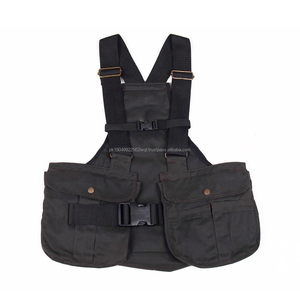 Gilet factice Qualité supérieure Stockage supplémentaire Personnaliser Multi Option Dog Training Brown Cordura Vest - Product Image 3