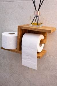 Portarrollos de Papel Cuadrado de Madera Ecológico Hecho a Mano de Calidad Premium para Montar en la Pared, Ideal para Regalo de Inauguración, Precio Bajo, Venta al por Mayor Directa de Fábrica - Product Image 2