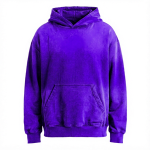 Sudadera con Capucha Extra Grande para Hombre, Color Sólido, Algodón, Informal, para Otoño, con Bolsillos, Corte Regular - Product Image 6