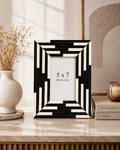 Resin Lightweight Offset Printed Photo <b>Frame</b> Tabletop Picture <b>Frame</b> <b>5</b> <b>X</b> <b>7</b> Inch Vertical Decorative Display for Living Room - Product Image 4