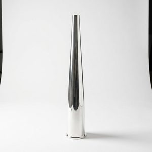 Handmade 40 cm <b>Tall</b> Taper Brass Stainless Steel Flower Vase Mirror Polished Silver for Home Decor Hotels Weddings <b>Table</b> - Product Image 1