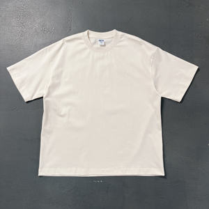 เสื้อยืดแขนสั้นทรงหลวมผ้าคอตตอนถัก 100% สำหรับผู้ชายไซส์ใหญ่ ป้องกันการยับ พิมพ์ลายโลโก้ตามสั่งสำหรับ OEM - Product Image 2