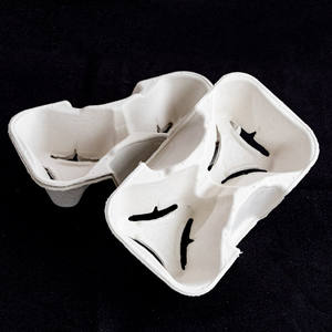 Porte-gobelets en papier à base de pâte de bois industrielle pour boissons - Taïwan - Product Image 1