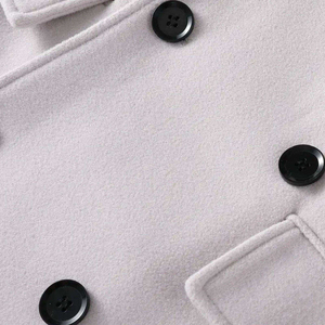 Manteau en laine pour homme sur mesure, qualité supérieure, manteau d'hiver classique, bouton unique, broderie de logo personnalisée, fabrication OEM ODM - Product Image 5