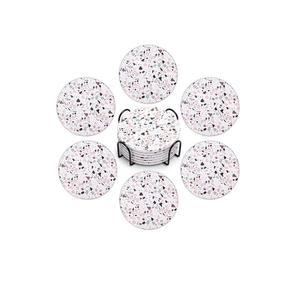 Juego de 4 Posavasos Redondos de Madera Natural con Base de Corcho Antideslizante, Regalo de Inauguración de Casa, Boda - Product Image 5