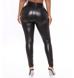 Pantalones de Cuero para Mujer de Buena Calidad a Precio de Mayoreo, Talla Personalizada, Transpirables para Invierno, Estilo Urbano, Logotipo Personalizado, Pakistán - Product Image 6