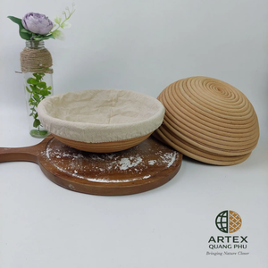Juego de Cestas Banneton para Pan Artesanal, Redondas, Ecológicas, de Ratán, para Fermentación de Masa, Vietnam ARTEX QUANG PHU - Product Image 2