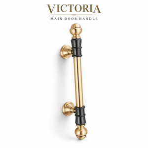 Manija de puerta principal de latón Victoria y puerta principal de vidrio para puerta de entrada - Product Image 1