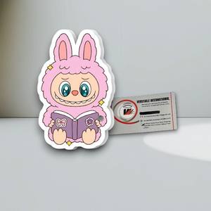 แผ่นอะคริลิคสำหรับต่อขนตาแบบแม่เหล็ก รุ่น Professional Pink Labubu ลายผีเสื้อ ดอกไม้ รูปไข่ เป็นมิตรกับสิ่งแวดล้อม รับทำโลโก้สีตามสั่ง - Product Image 5