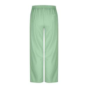 Oem Services Women Streetwear Loose Fit Chiffon <b>Summer</b> <b>Trousers</b> High Quality Casual High Waist Elastic Waist Solid Color - Product Image 3