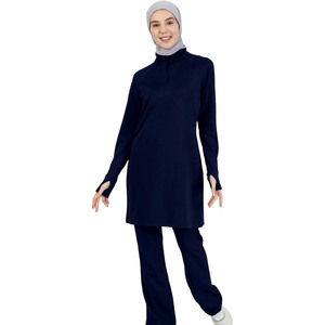Camiseta Deportiva Elegante y Modesta para Mujeres Musulmanas, con Hombros Caídos, Orificios para Pulgares, Mangas Largas, Ropa Deportiva Cómoda y con Estilo - Product Image 2