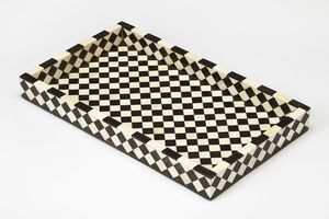 Best Quality Lightweight Pattern Resin Inlay Serving Tray for Tabletops and Living <b>Spaces</b>, Perfect for Home <b>Decor</b> and Use - Product Image 2