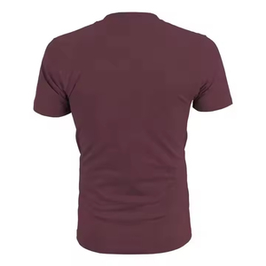 T-shirt homme col rond en tricot, manches courtes, 100% coton, respirant, coupe ample, collection de t-shirts en coton pour homme, t-shirts en coton à manches courtes - Product Image 6