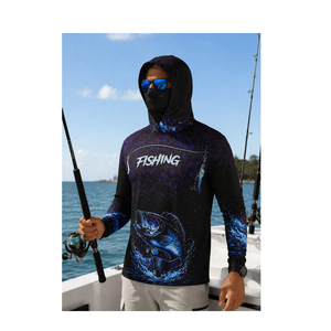 OEM Custom Fishing Hoodies for Men UPF 50+ Quick Dry Moisture Wicking Long Sleeve UV Protection Outdoor Fishing Wear For Man - Product Image 1