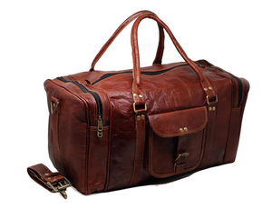 Bolsa de Deporte para Hombre, Bolsa de Viaje de Cuero, Bolsa de Lona en Oferta, Bolsas de Lona de Cuero Genuino de Alta Calidad - Product Image 3