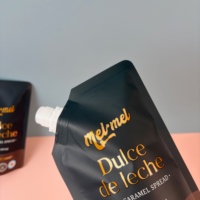 Pochette souple laminée 16 mm avec bec verseur en plastique et nylon pour jus, sauces, liquides et emballages alimentaires – Conception personnalisée