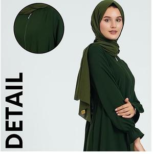 Abayas musulmanes en gros, dernières tendances, abayas islamiques pour femmes, couleur unie avec poche, vêtements islamiques, abaya musulmane de qualité supérieure - Product Image 6