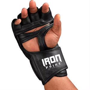 Guantes de Entrenamiento de MMA de Cuero Duradero, Cierre de Gancho y Bucle, Personalizables, Equipo Deportivo Unisex - Product Image 2