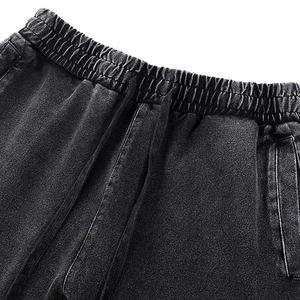 Nouveau jean homme multicolore en denim vieilli, style rétro, coupe droite, délavé effet neige, effet peinture, tendance - Product Image 5